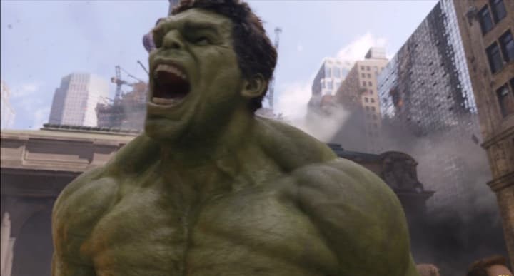 Hulk Roars in City, a Heroes live wallpaper for Mac