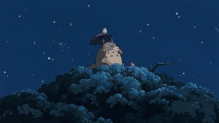 Totoro Night Sky, a Nature live wallpaper for Mac