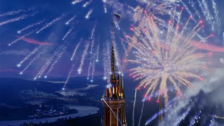 Disney Castle Fireworks, a Others live wallpaper for Mac