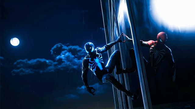Spider-Man Symbiote Moonlight, a Heroes live wallpaper for Mac