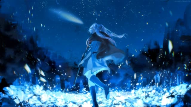 Frieren and the Snow Bunnies, a Anime live wallpaper for Mac
