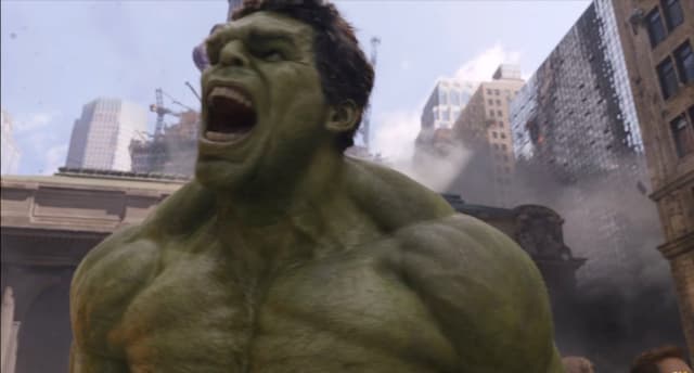 Hulk Roars in City, a Heroes live wallpaper for Mac