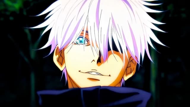 Gojo Satoru Smirk, a Anime live wallpaper for Mac