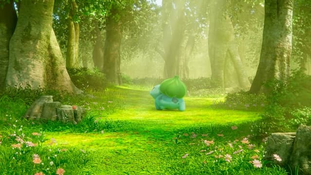 Bulbasaur Sunlit Forest, a Gaming live wallpaper for Mac