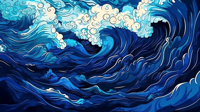 Abstract Ocean Waves, a Abstract live wallpaper for Mac