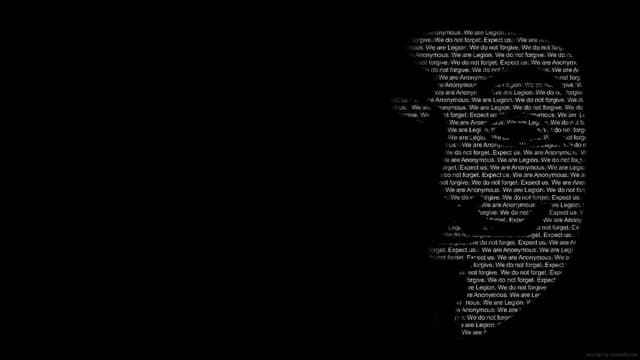 Anonymous Mask Silhouette, a Dark live wallpaper for Mac