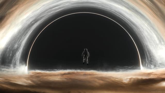 Astronaut At Black Hole, a Space live wallpaper for Mac
