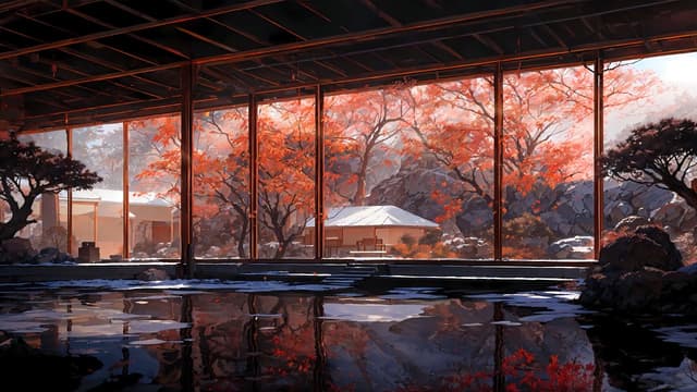 Autumn Snow Garden, a Nature live wallpaper for Mac