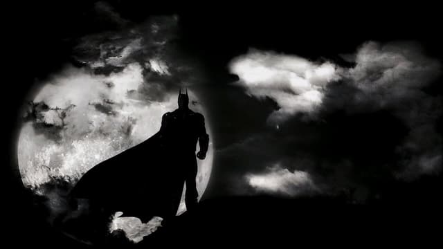 Batman in Moonlight, a Heroes live wallpaper for Mac