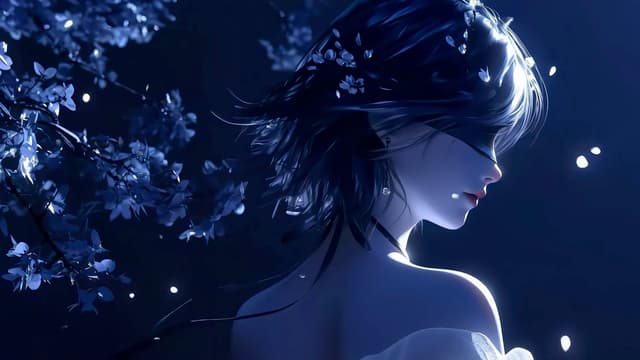 Blindfolded Fantasy Girl, a Anime live wallpaper for Mac