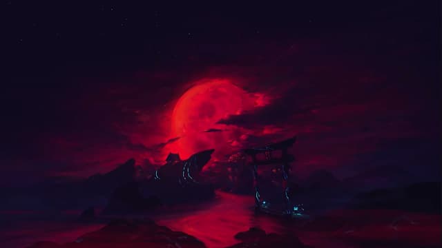 Blood Red Moon, a Dark live wallpaper for Mac