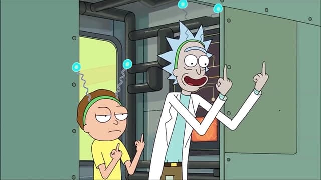 Rick and Morty Middle Finger, a Anime live wallpaper for Mac
