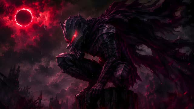 Crimson Eclipse Knight Guts, a Anime live wallpaper for Mac