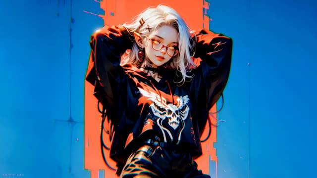Cyberpunk Elf Girl, a Dark live wallpaper for Mac