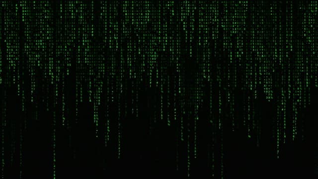 Matrix Code Cascade, a Dark live wallpaper for Mac