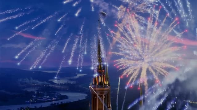 Disney Castle Fireworks, a Others live wallpaper for Mac