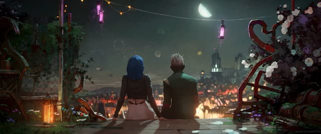 Ekko and Jinx City Fireworks, a Gaming live wallpaper for Mac