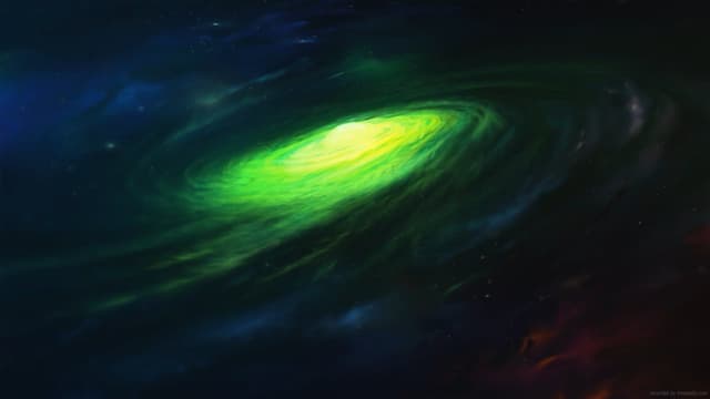Emerald Nebula Swirl, a Space live wallpaper for Mac