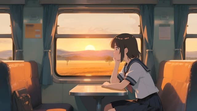 Anime Sunset Journey, a Anime live wallpaper for Mac