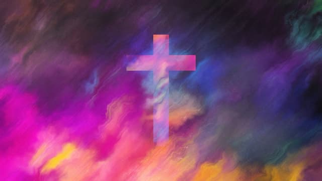 Neon Cross Clouds, a Abstract live wallpaper for Mac