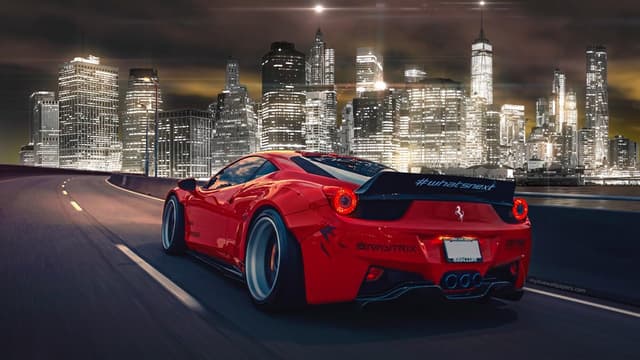 Ferrari 458 Spider Skyline, a Cars live wallpaper for Mac