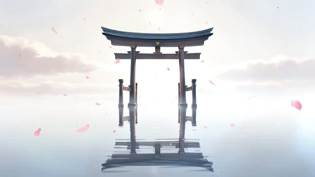 Floating Torii At Dawn, a Nature live wallpaper for Mac