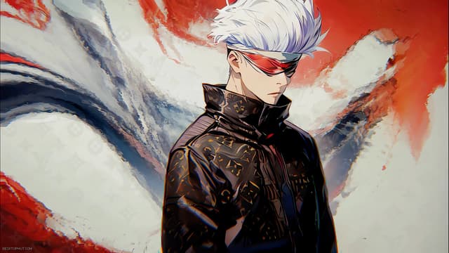 Gojo Fashion Portrait, a Anime live wallpaper for Mac