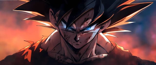 Goku Fiery Stare, a Anime live wallpaper for Mac