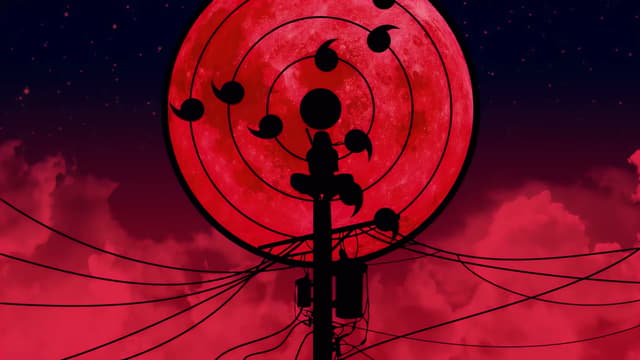 Itachi Sharingan Red Moon, a Anime live wallpaper for Mac