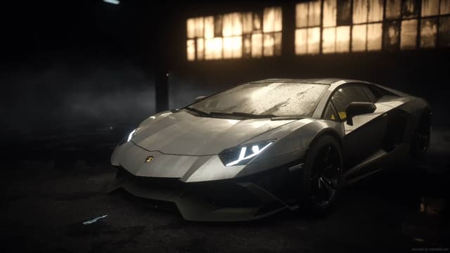 Lamborghini Aventador in Garage, a Cars live wallpaper for Mac