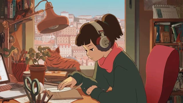Lo-fi Study Desk, a Anime live wallpaper for Mac