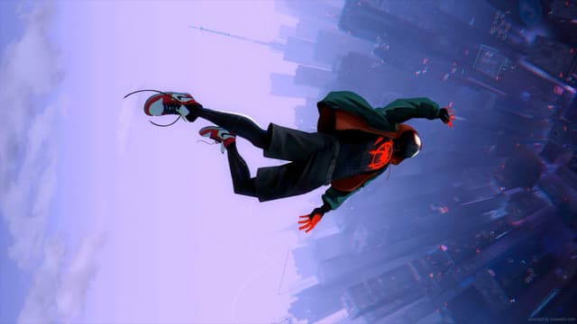 Miles Morales Purple Fall, a Heroes live wallpaper for Mac