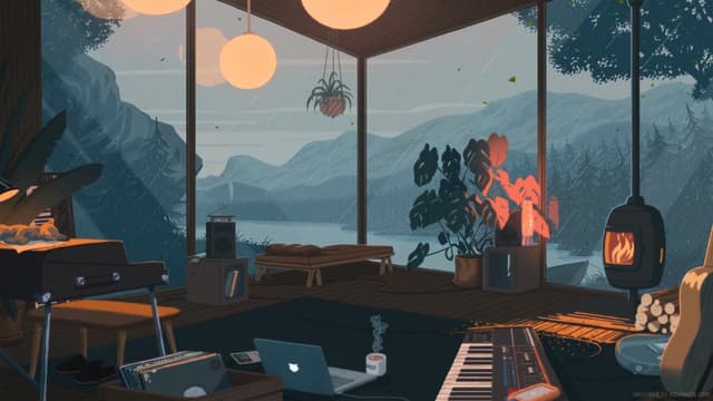 Mountain Cabin Retreat, a Nature live wallpaper for Mac