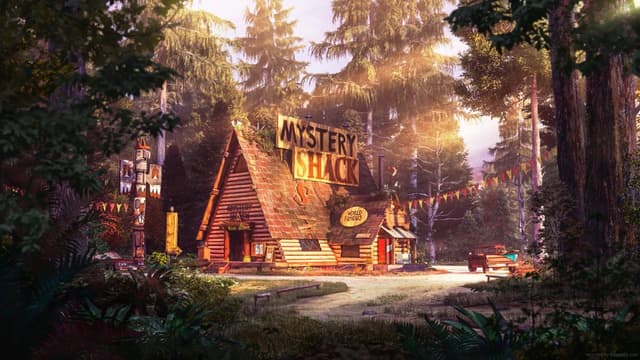 Mystery Shack Forest Cabin, a Anime live wallpaper for Mac