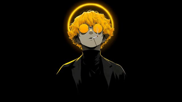 Nanami Yellow Glow, a Anime live wallpaper for Mac