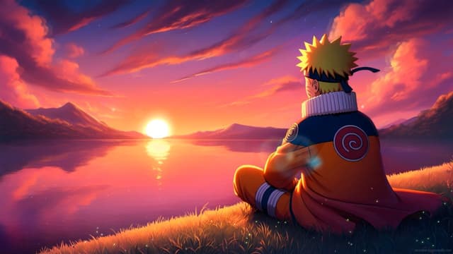 Naruto Sunset Reflection, a Anime live wallpaper for Mac