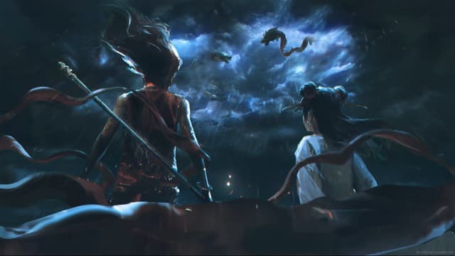 Nezha and Dragon King Duel, a Anime live wallpaper for Mac