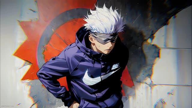 Gojo Nike Glitch, a Anime live wallpaper for Mac