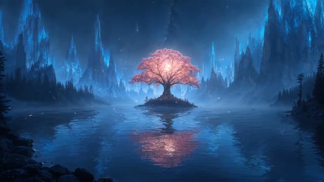 Pink Blossom Lake, a Nature live wallpaper for Mac