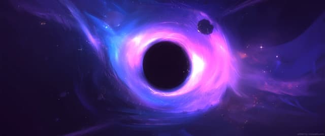 Purple Black Hole, a Space live wallpaper for Mac