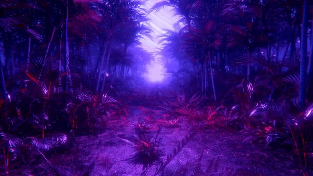 Purple Enchanted Forest, a Nature live wallpaper for Mac