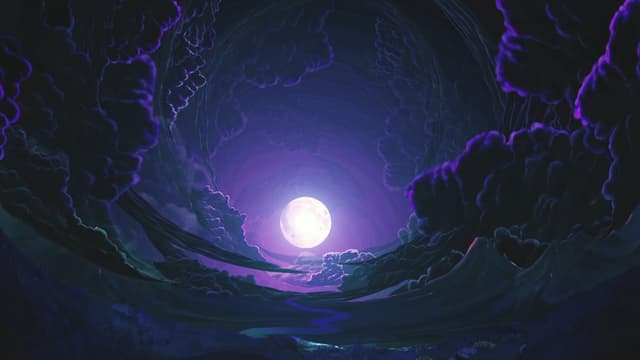 Purple Moonlit Clouds, a Space live wallpaper for Mac