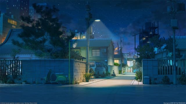 Quiet Japanese Alley, a Dark live wallpaper for Mac