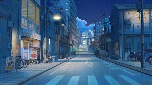 Quiet Japanese Night Street, a Dark live wallpaper for Mac