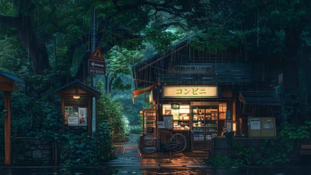 Rainy Forest Convenience Shop, a Nature live wallpaper for Mac