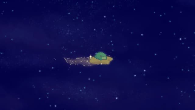 Space Traveling Frog, a Space live wallpaper for Mac