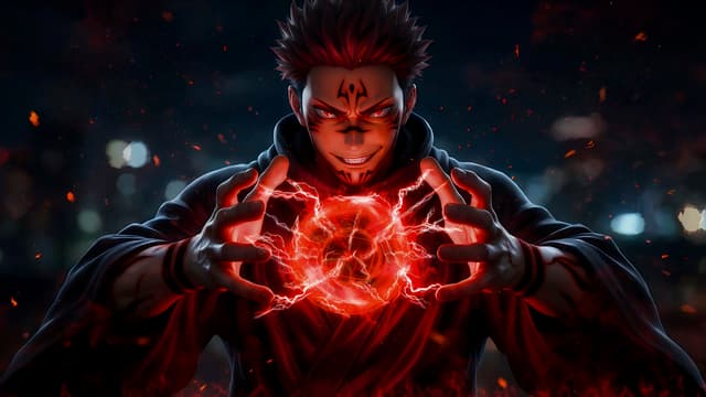 Sukuna Crimson Energy, a Anime live wallpaper for Mac