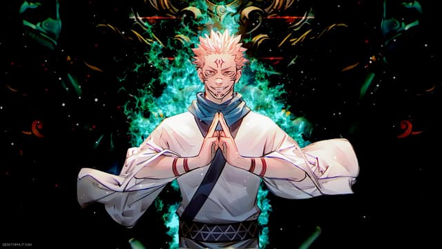 Sukuna Malevolent Shrine, a Anime live wallpaper for Mac