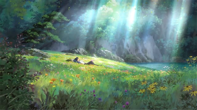 Sunlit Forest Meadow, a Nature live wallpaper for Mac