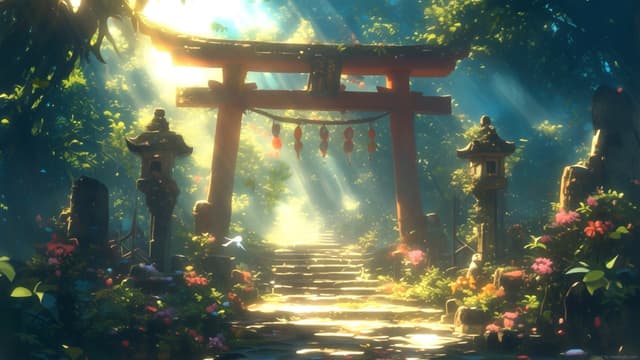 Sunlit Torii Path, a Nature live wallpaper for Mac
